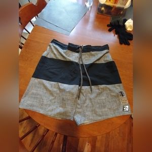 Grey and Black broadshorts